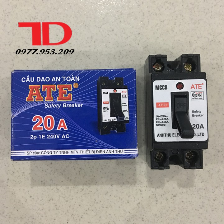 Cầu dao an toàn ATE 20A, CB tự động