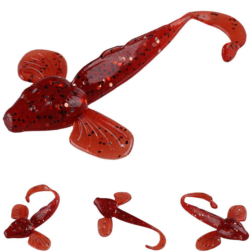 Set 6 Mồi Tôm Giả Câu Cá Bằng Silicon Mềm