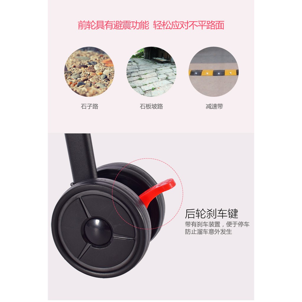 Xe đẩy siêu nhẹ xách tay xe đẩy em bé gấp đơn giản xe đẩy mini kid xe đẩy em bé 1 2 3 4 5 tuổi