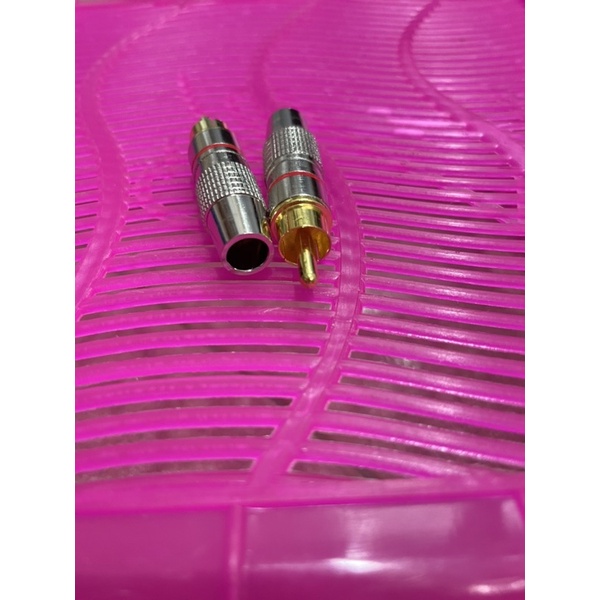 Combo 2 Jack AV vặn vít đầu hoa sen lõi đồng nguyên chất