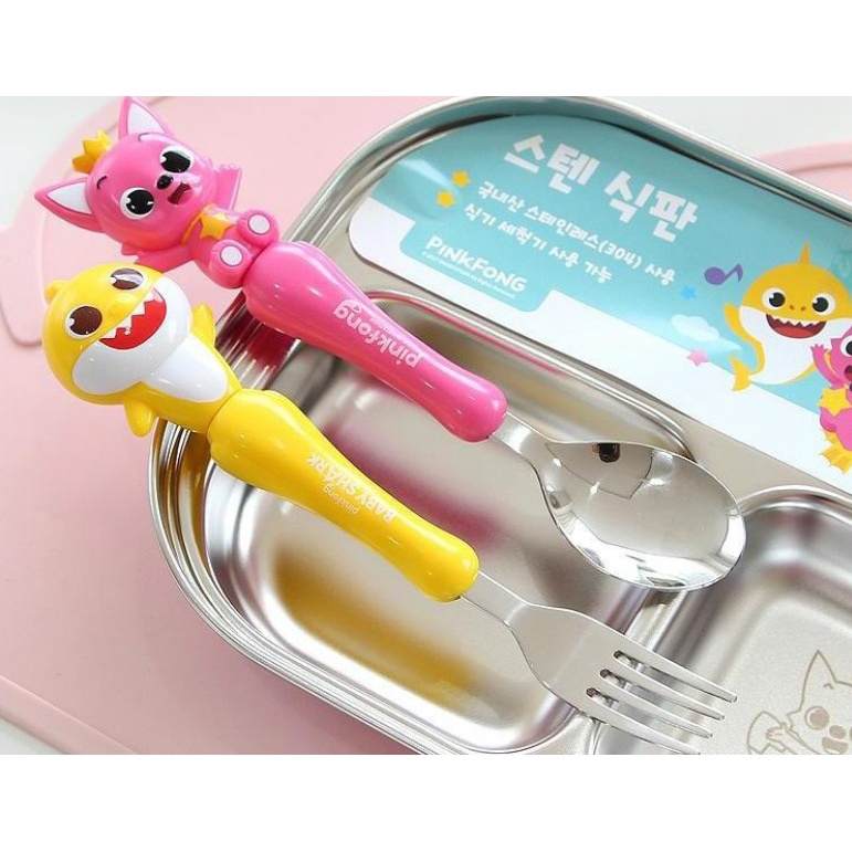 Bộ Muỗng Và Nĩa Màu Hồng Cho Trẻ Em