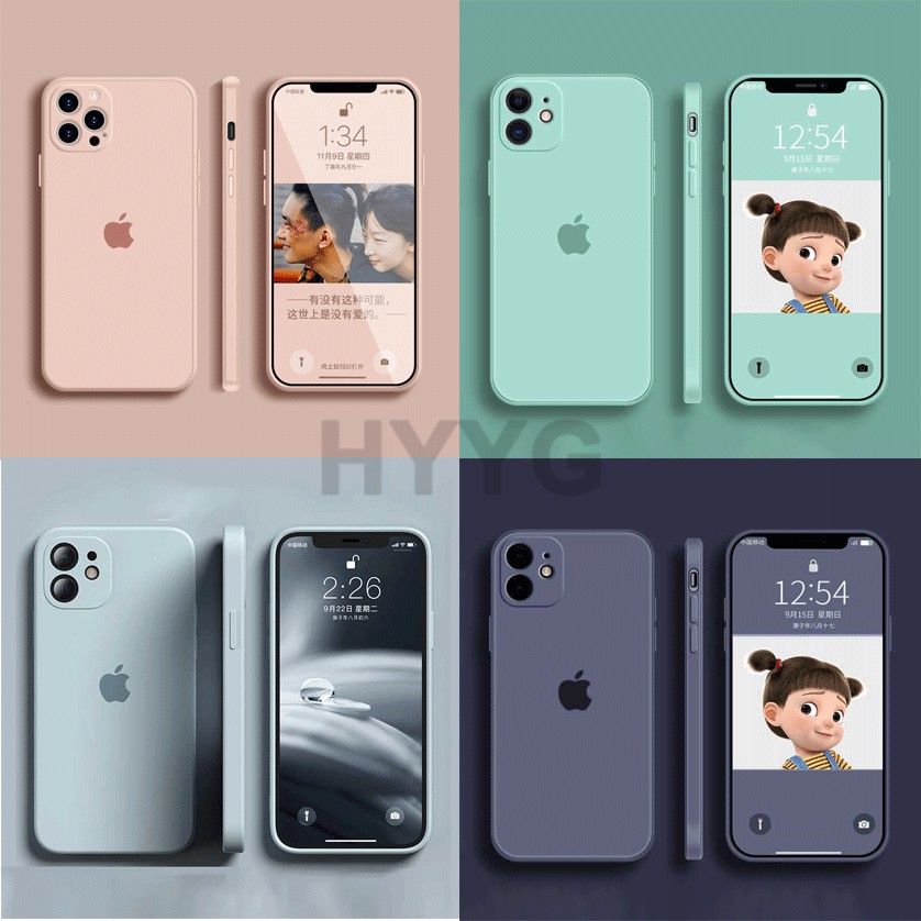 Ốp Điện Thoại Silicon Dẻo Mềm Chống Sốc Viền Vuông Cho Iphone Se 2020 6 7 8 Plus Xs Max 11 Pro Max | BigBuy360 - bigbuy360.vn