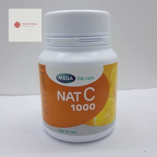MEGA WE CARE NAT C 1000 - VIÊN UỐNG BỔ SUNG VITAMIN C - LOẠI 30 VIÊN