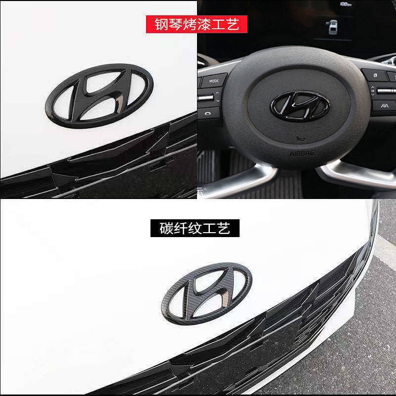 【Ready Stock】 Dedicated To 21 Seventh Generation Hyundai Elantra Car Logo Decorative Sticker Black Warrior Modified Bright Black Exterior Modification Stickers Automobile sticker automobile logo sticker automobile sticker automobile metal sticker P6zC