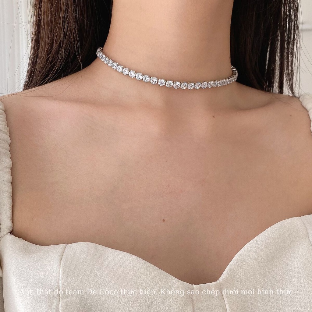 Vòng cổ choker titan mảnh Jessica De Coco decoco.accessories