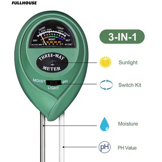 Dụng cụ đo độ PH & độ ẩm đất 3 trong 1