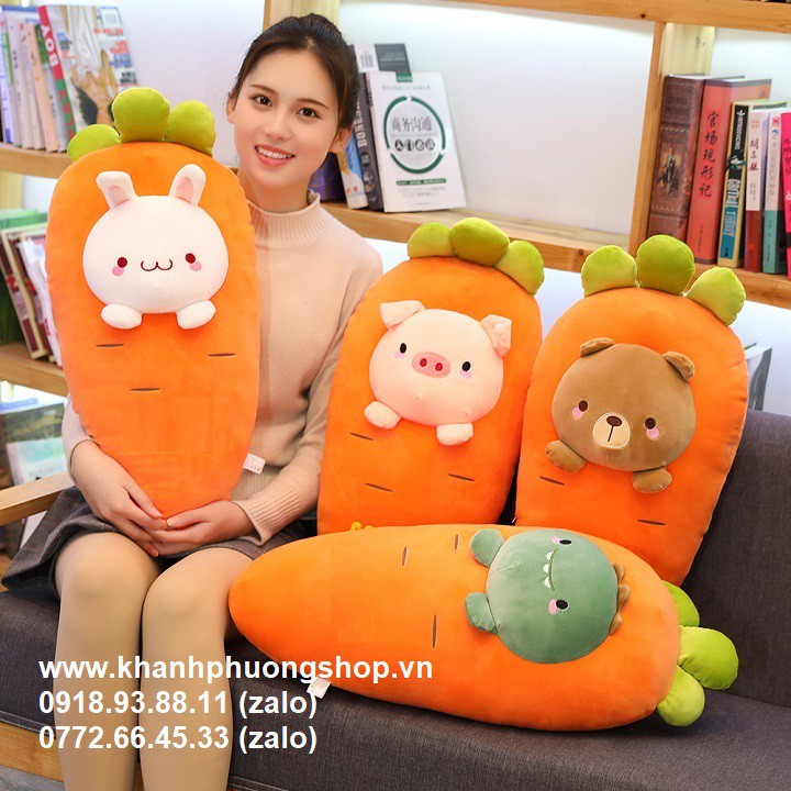 gối ôm cà rốt - gối ôm cà rốt cho bé