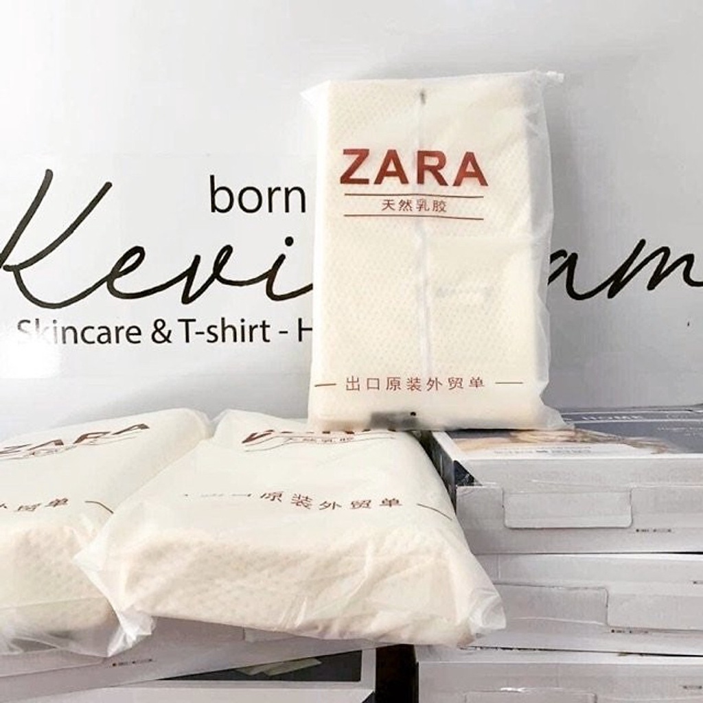 Gối Cao Su Non Zara Chống ngáy ngủ, đau vai gáy - Min Bedding