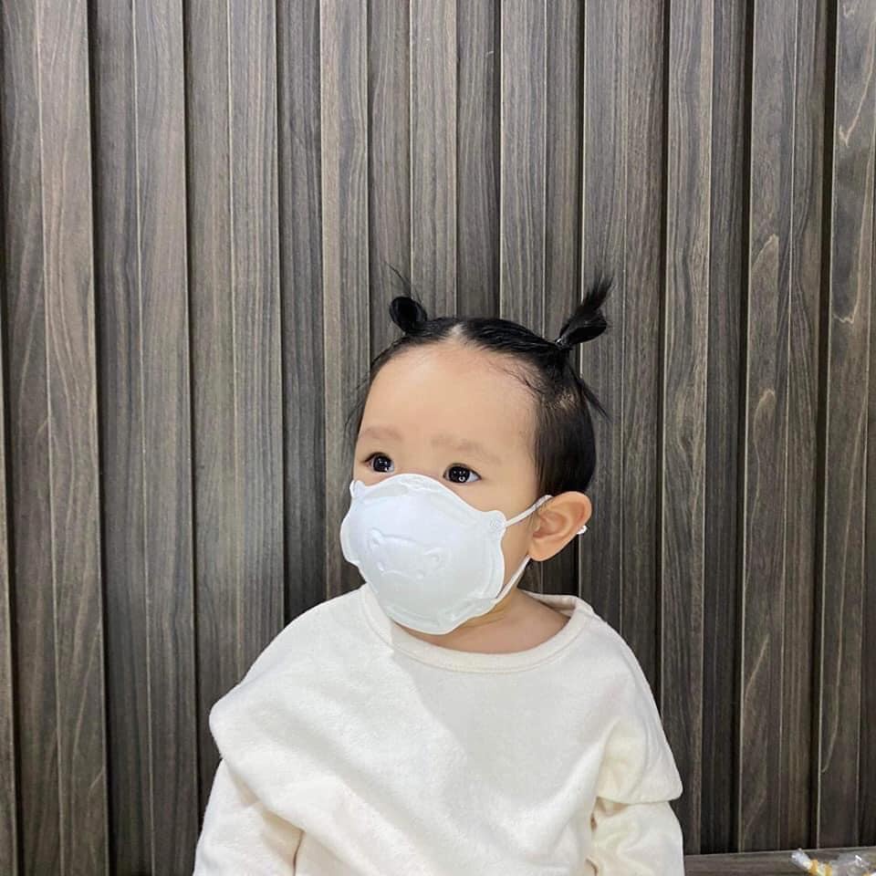 Khẩu Trang Pigeon Cho Bé Sơ Sinh 1 Tuổi 2 Tuổi Nhật Bản Hình Gấu Bảo Vệ An Toàn Cho Bé Kháng Khuẩn Thoải Mái