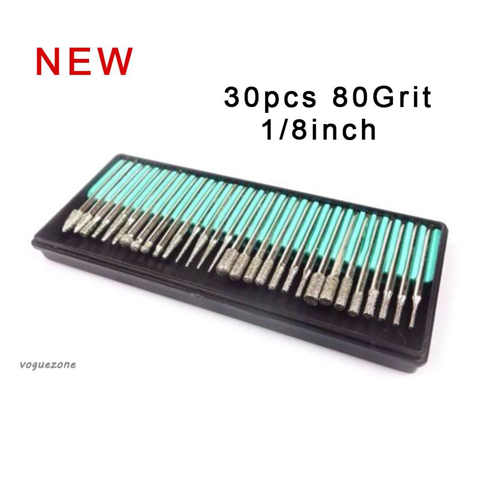 Set 30 Mũi Khoan Mài Kim Loại 80 1 / 8 "