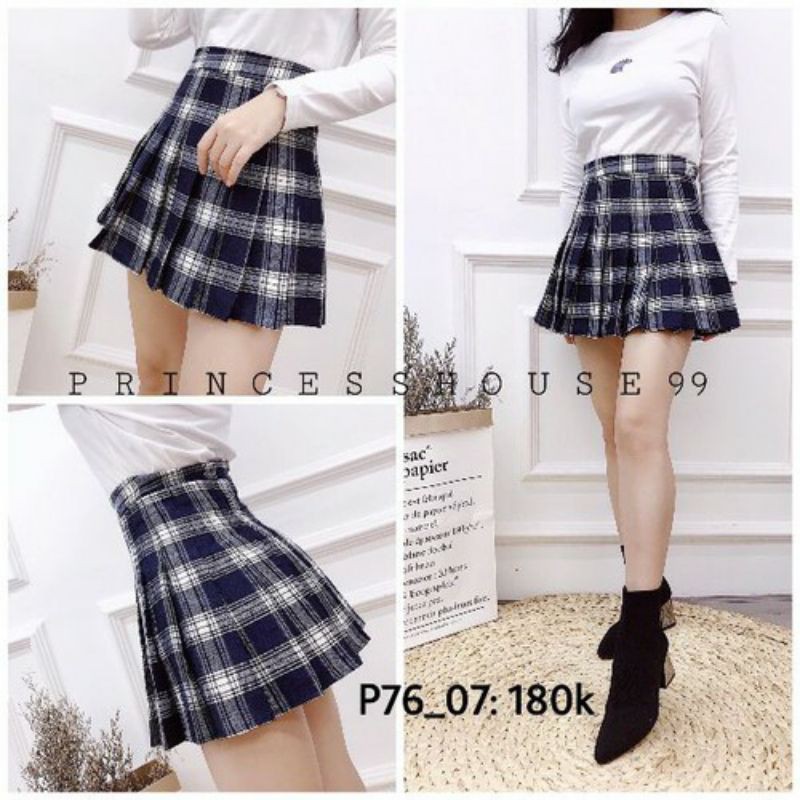 chân váy kẻ_giá:75k