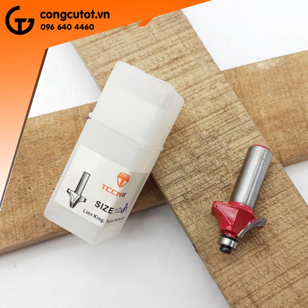 Mũi phay gỗ lõm bo tròn cạnh chân 12.7mm