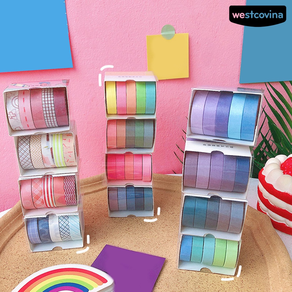 [Hot]✍Set 5 Miếng Dán Trang Trí Thủ Công Hình Bánh Macaron