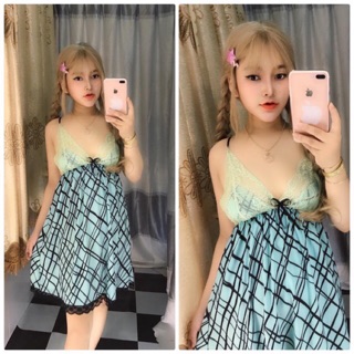 Đầm lụa satin sale 75k