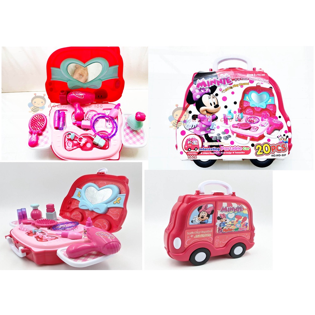 Đồ chơi vali trang điểm chuột mickey, kitty, công chúa elsa cho bé