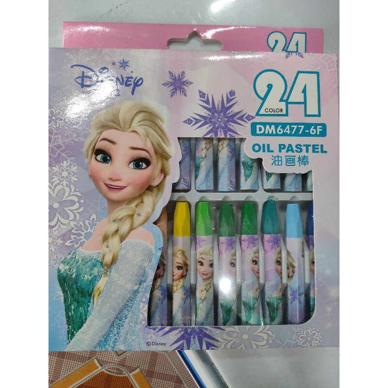 Hộp bút 24 màu siêu nhân, công chúa Elsa cho bé