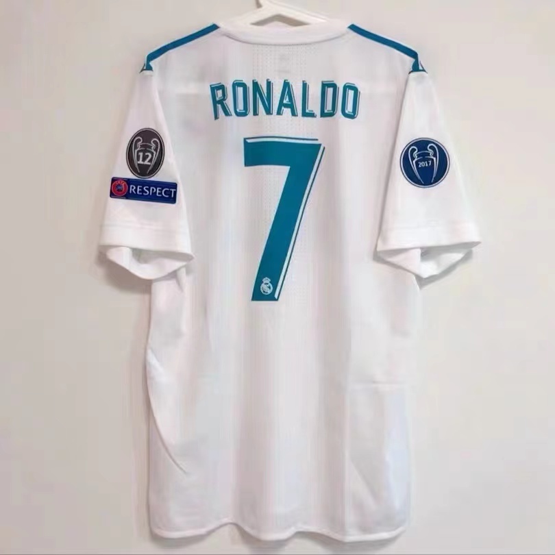 Áo Thun Bóng Đá Ngắn Tay Real Madrid Mùa Giải 17 / 18