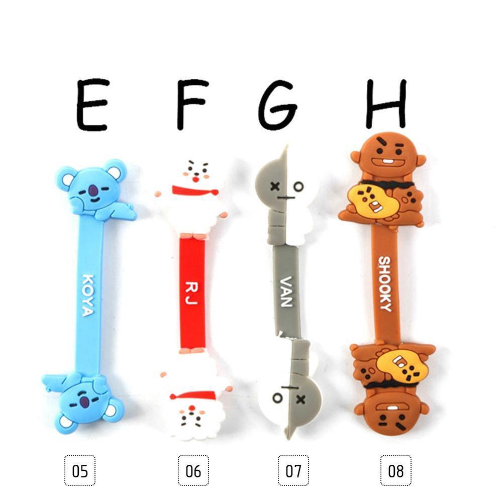 Phụ kiện kẹp quấn giữ dây cáp tai nghe USB chống rối thiết kế hoạt hình đáng yêu | BigBuy360 - bigbuy360.vn