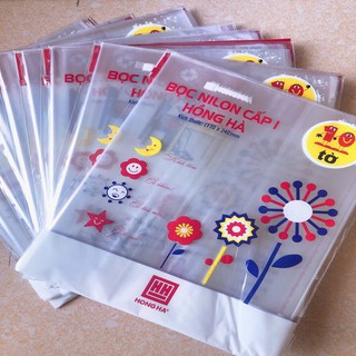 Túi bọc vở ô ly ⚡ GIÁ CỰC TỐT ⚡ Túi 10 tờ bọc vở ô ly cấp 1 Hồng Hà