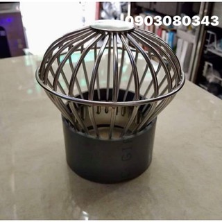 Cầu chắn rác sân thượng ban công loại dày inox 304 loại đẹp.