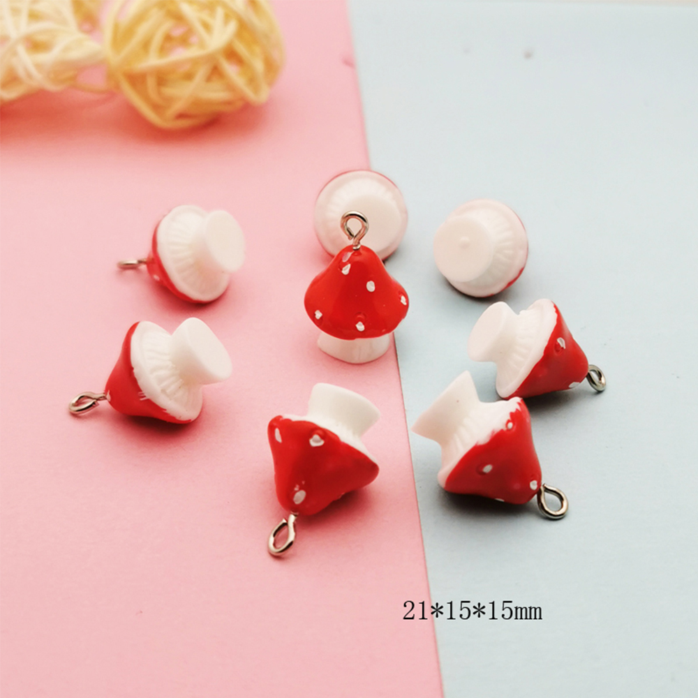 Mặt Dây Chuyền Hình Cây Nấm 3d Độc Đáo Diy