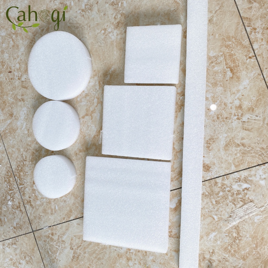 Xốp Cắm Hoa Giả PE Dẻo - Trái Tim, Tròn, Chữ Nhật, Vuông, Tam Giác