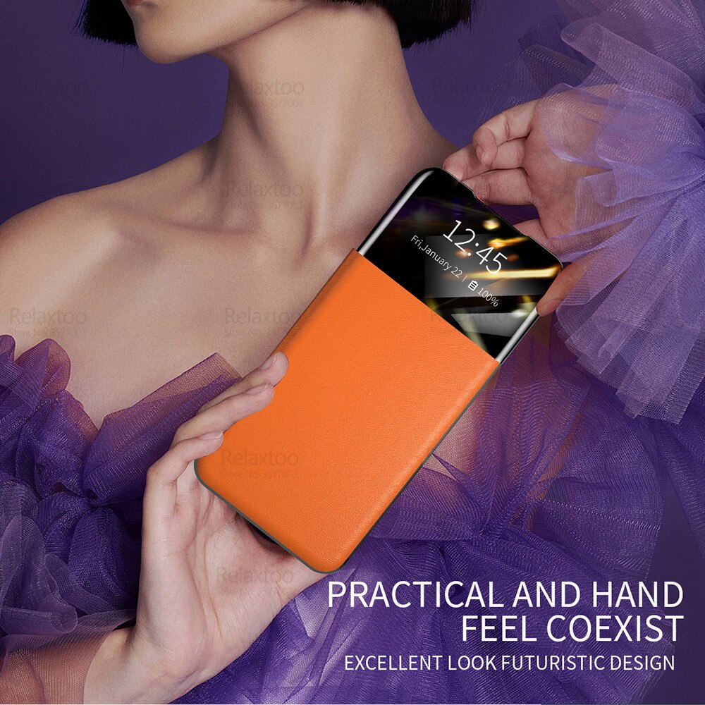 Bao Da Điện Thoại Nắp Lật Mặt Gương Thông Minh Cho Samsung Galaxy A53 5G A13 4G A73 A33 A23 2022 A 13 53