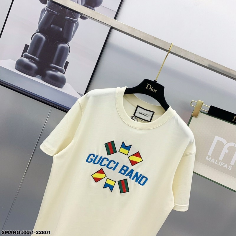 Áo Phông Nam Nữ GC Chữ Thêu Siêu Net - Áo Thun unisex GC 2 màu Siêu Hot