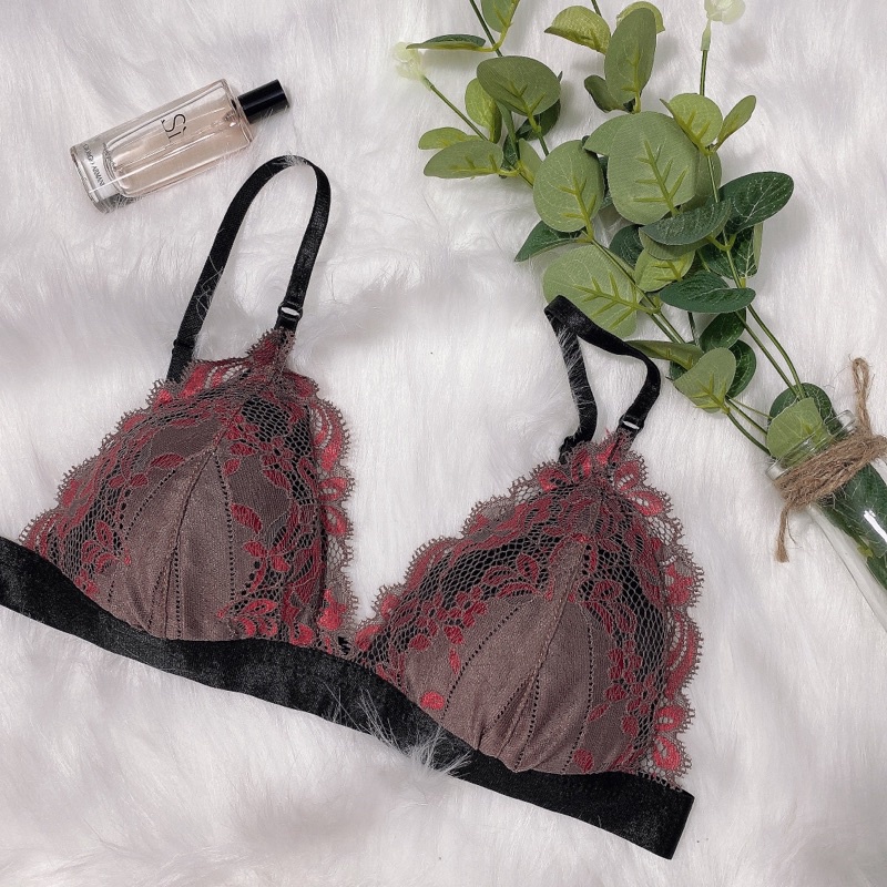 Orchid Brown Bralette - Áo lót ren sexy thoải mái quyến rũ nâu đỏ | BigBuy360 - bigbuy360.vn