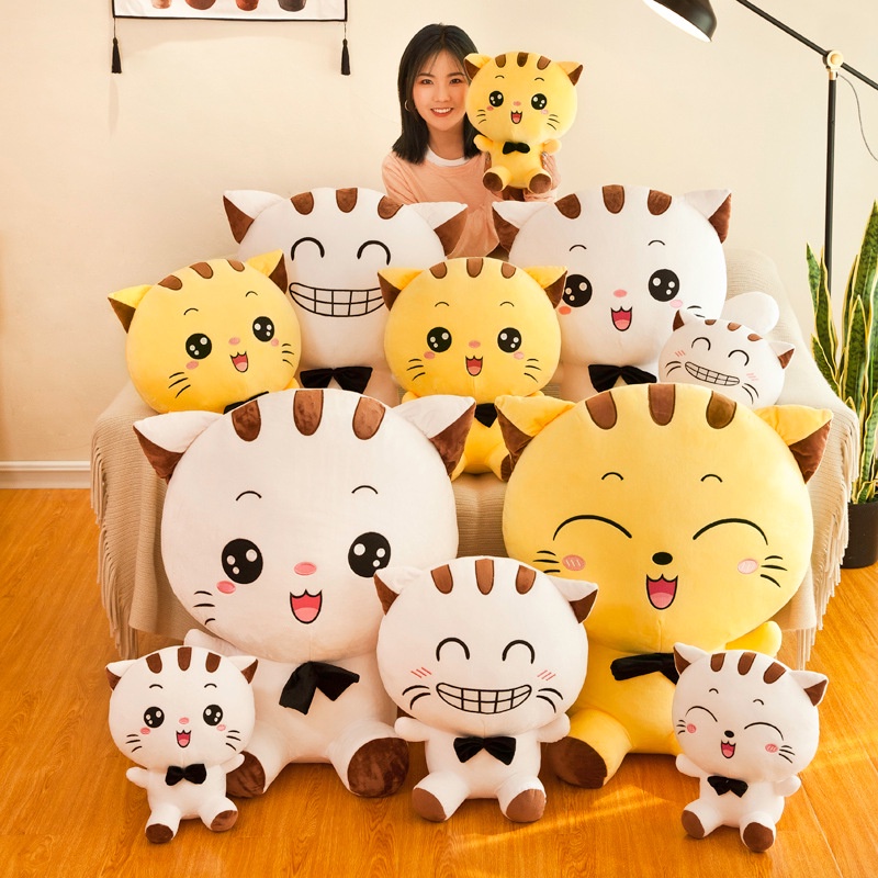 Thú Nhồi Bông Hình Mèo Dễ Thương Cho Bé