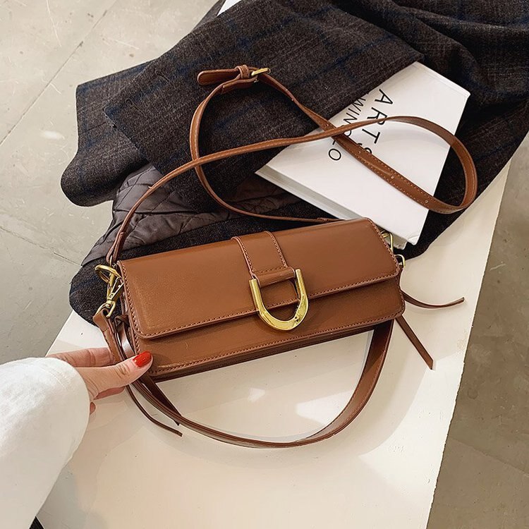 Túi xách JASMIN NOIR bằng da PU phong cách retro thời trang thanh lịch cho nữ