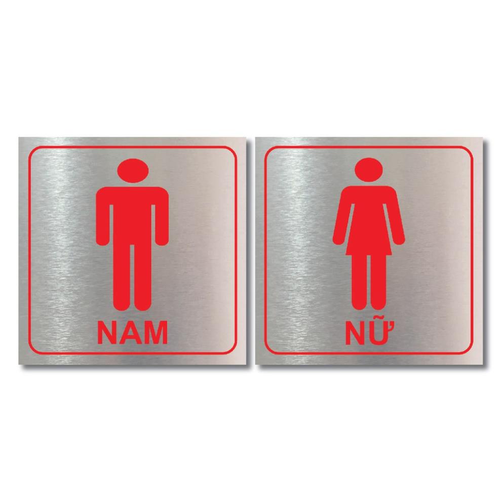 Biển báo WC nam nữ cao cấp, biển chỉ dẫn nhà vệ sinh WC, biển báo toiet, biển chỉ dẫn toilet nam, nữ Cao cấp
