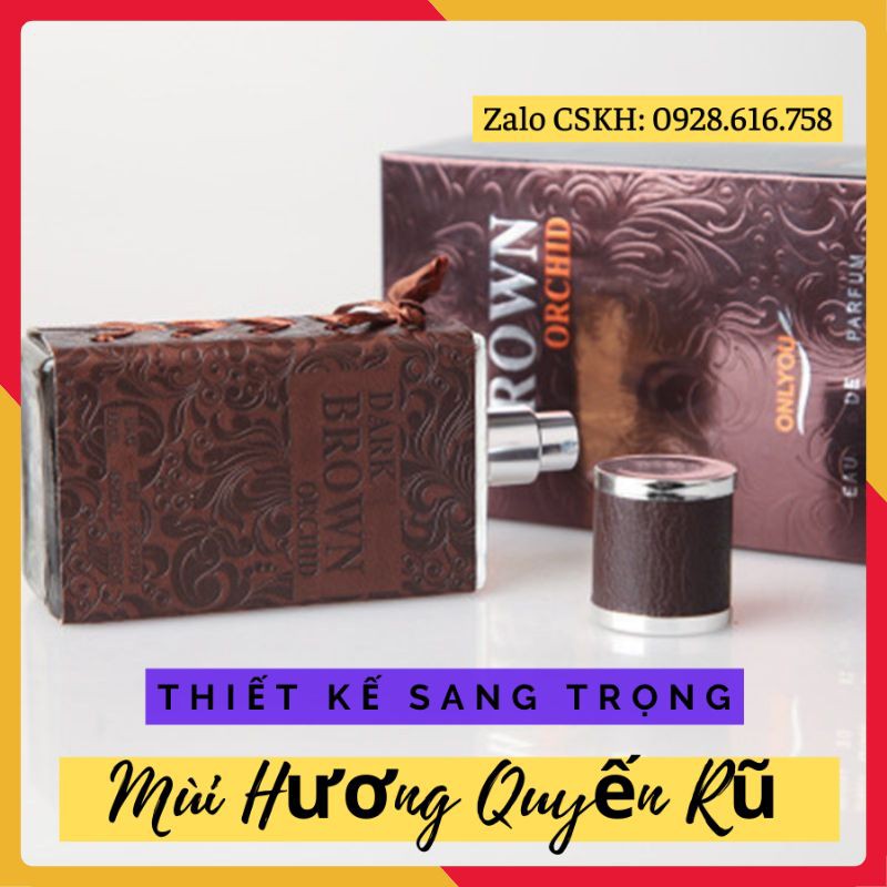 Nước Hoa Nam Dark Brown 80ml Thơm Lâu 12h, Hương Nam Tính, Lịch Lãm Dầu Thơm Nam