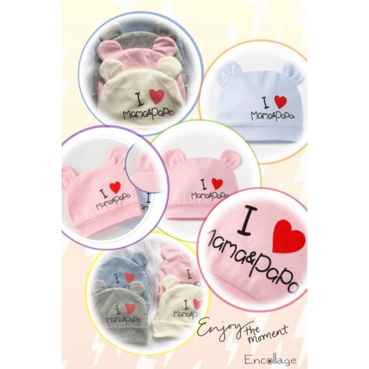 Mũ cotton 2 lớp cho bé 2 - 12 tháng / nhiều mẫu