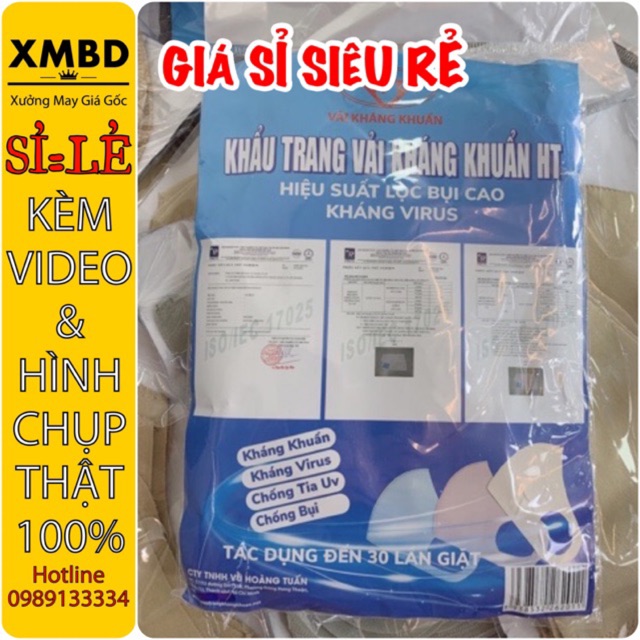 Khẩu trang vải 3D chống bụi Hàng Việt Nam chất lượng cao, có thể giặt và tái sử dụng nhiều lần