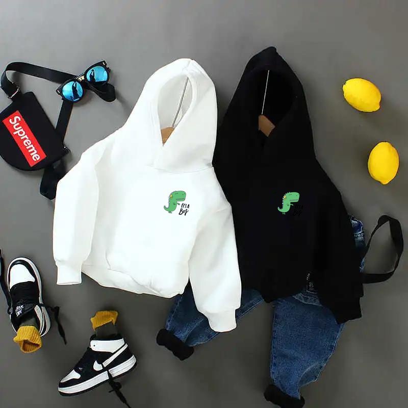 Áo hoodie unisex CON XINH form rộng nỉ nam nữ hình in KHỦNG LONG XANH,áo khoác mùa đông cho trẻ em từ 4 đến 8 tuổi