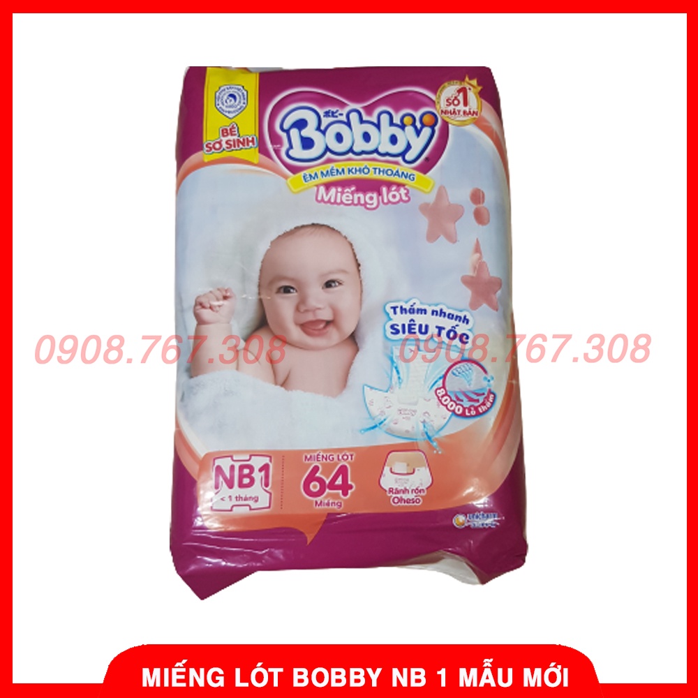 Miếng Lót Sơ Sinh Bobby NB 1 (64 miếng)