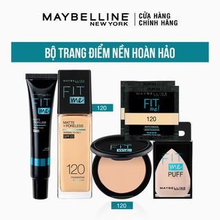 Bộ Trang Điểm Nền Mịn Lì, Kiềm Dầu Chống Nắng Hoàn Hảo Fit Me Maybelline New York