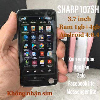 nghuyĐiện thoại Nhật Sharp 107SH /204SH  ram 1Gb+4Gb giá rẻNk032