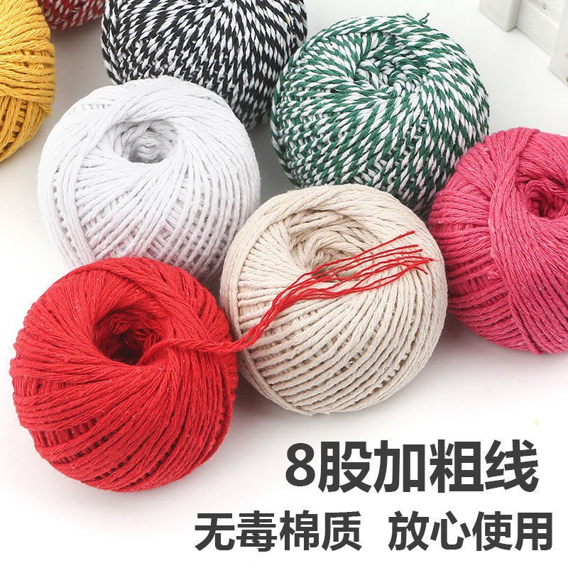 Set 5 Cuộn Dây Thừng Cotton 8 Sợi Chất Lượng Cao