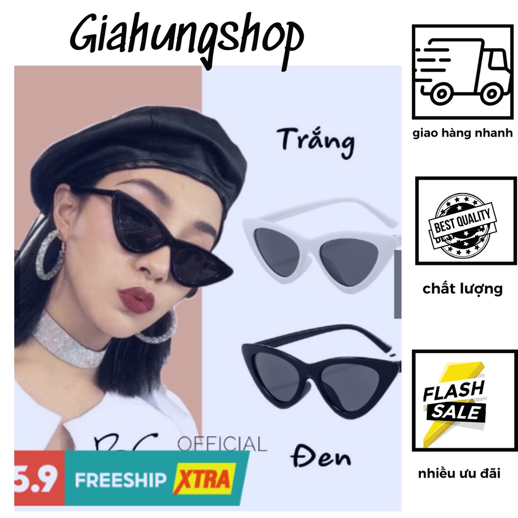 KÍNH MẮT MÈO UNISEX THỜI TRANG 3 MÀU HÀN QUỐC
