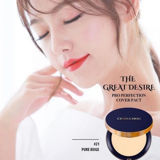 Phấn phủ Chou Chou The Great Desire Pro Perfection Cover Pact SPF45 PA+++