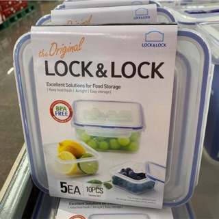 Bộ 5 hộp bảo quản thực phẩm locklock