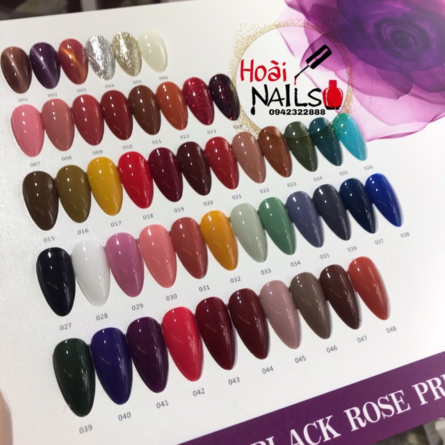 Set sơn 48 màu (tặng kèm bảng màu) - Phụ kiện Nail