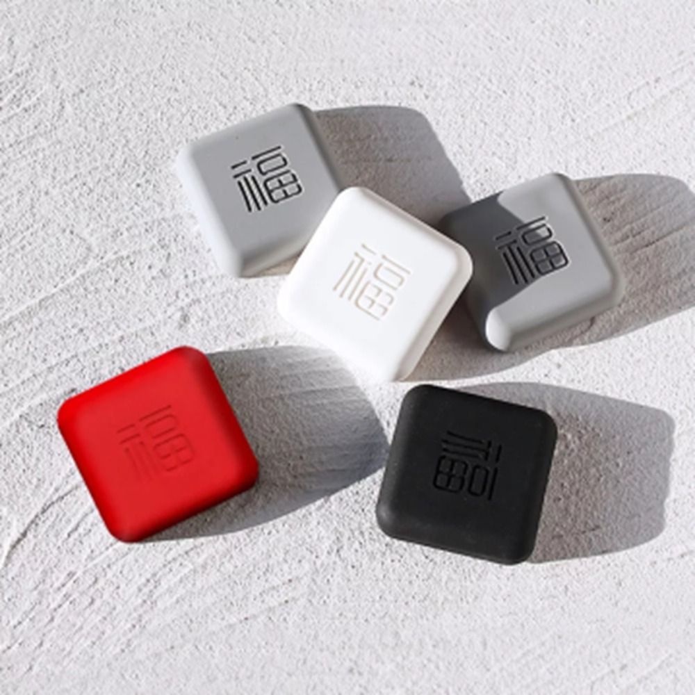 1 Miếng Chặn Cửa Chống Va Đập Chống Trượt Chống Ồn Hình Vuông Tiện Dụng