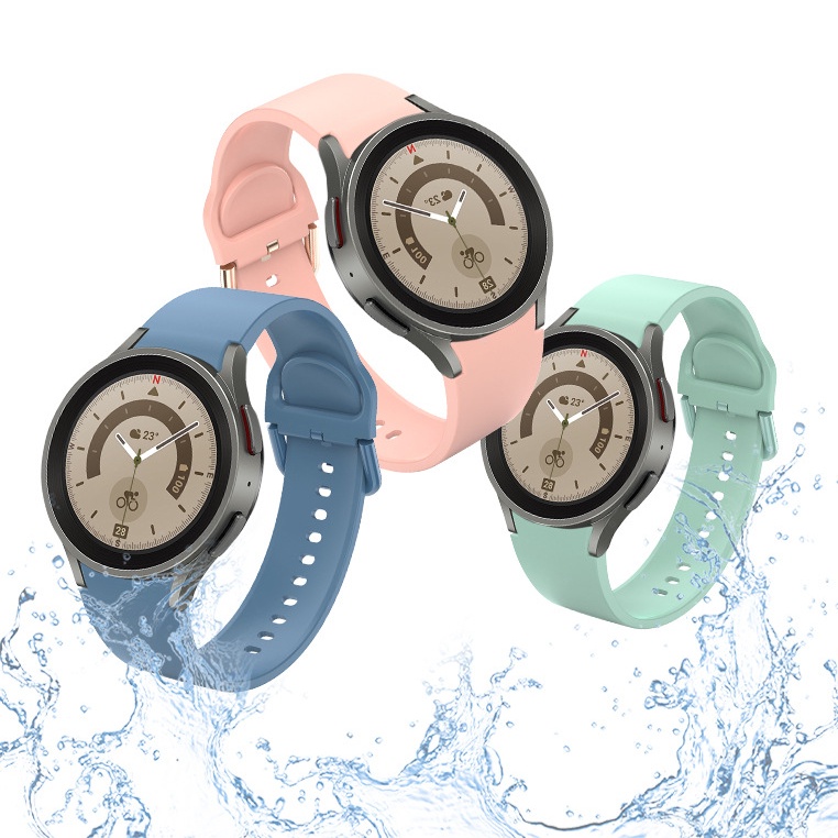Dây Đeo Silicone Thể Thao 20mm Cho Đồng Hồ Samsung Galaxy Watch 5 40mm 44mm 5Pro 45mm
