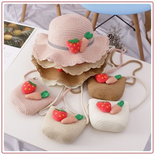 Set mũ và túi đeo dễ thương cho bé
