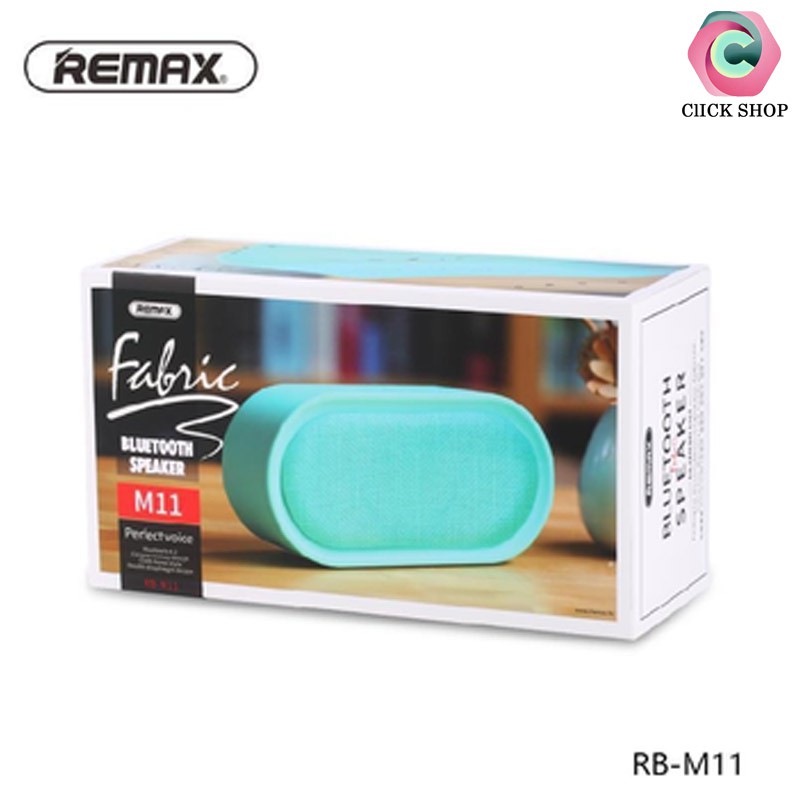 Loa vải thời trang Bluetooth Remax RB - M11- Loa remax M11 hỗ trợ bluetooth V4.2 + cổng AUX + thẻ nhớ TF