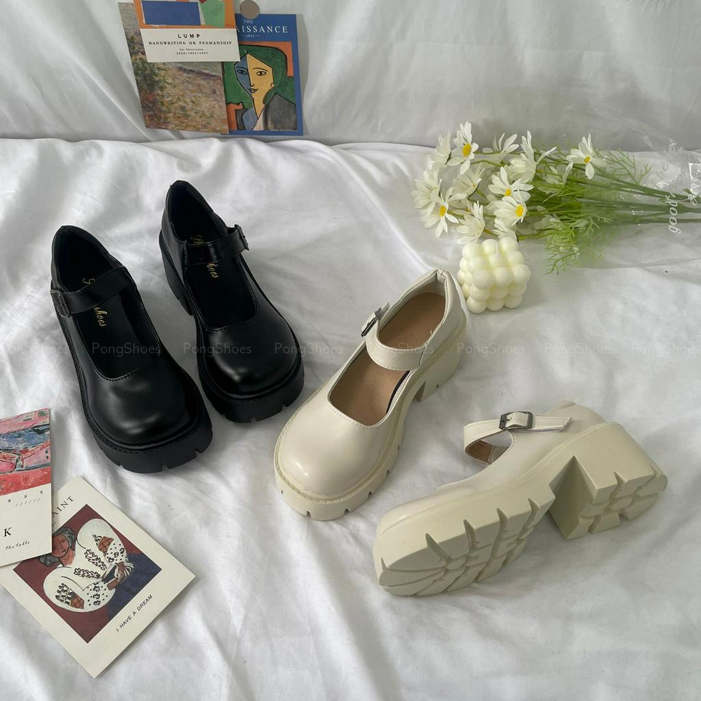 Giày búp bê Pong Shoes phong cách Ulzzangs - FULL BOX - Mã 1336