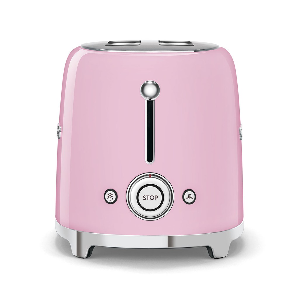 Máy Nướng Bánh Mì Smeg TSF01PKEU Pink, Màu Sắc Nổi Bật, Nướng Bánh Thơm Giòn - Nhập Khẩu Từ Đức